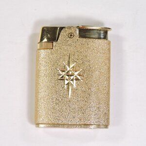 Vintage Ronson Princess Gold Tone Butane Lighter - New Flint